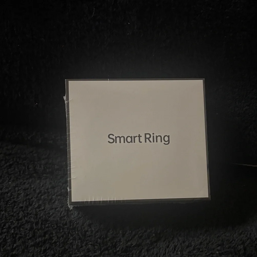 Smart Fit Wearable Ring - Elegant Black Size 8